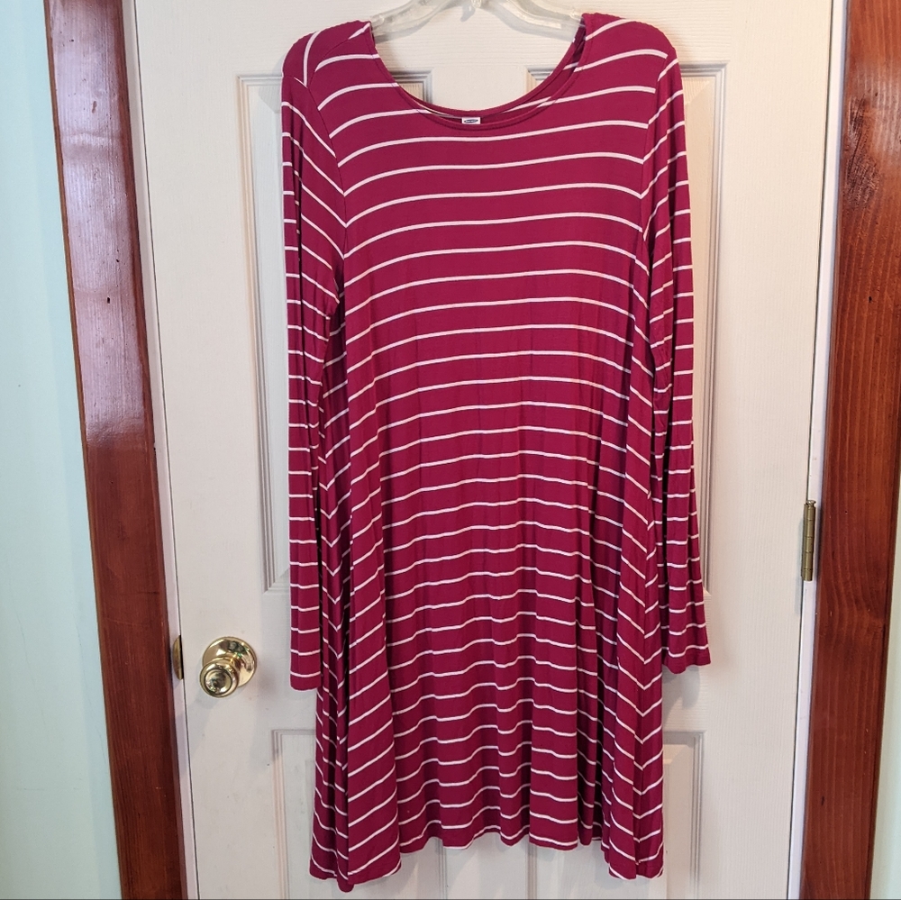 Long sleeve swing dress
